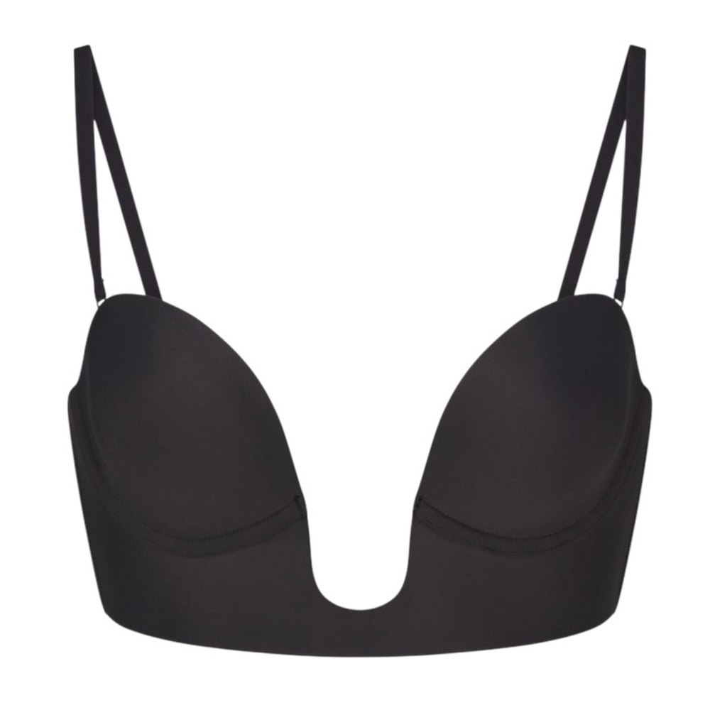 SKIMS Black Plunge Bra